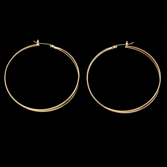 Express Jewelry - Express Hoop-Earrings Gold NWOT